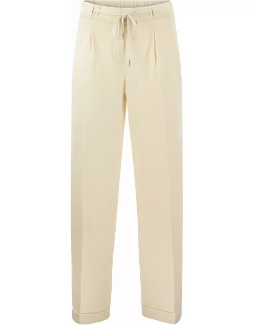 Peserico Cotton And Linen Trouser