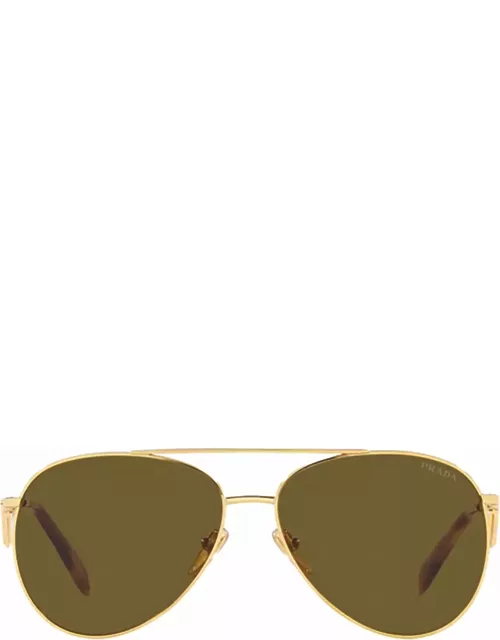 Prada Eyewear Pr 73zs Gold Sunglasse