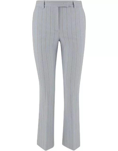 QL2 Cotton Blend Pants With Striped Pattern
