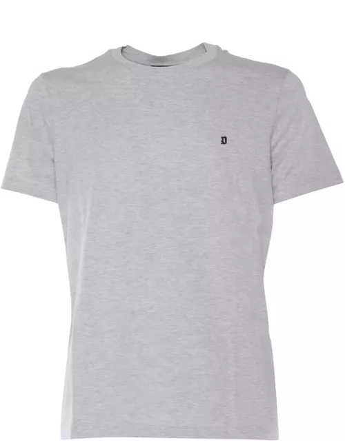 Dondup Gray T-shirt With Logo