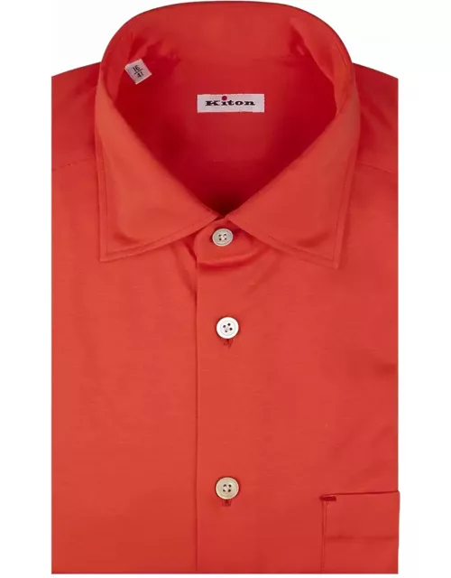 Kiton Orange Nerano Shirt