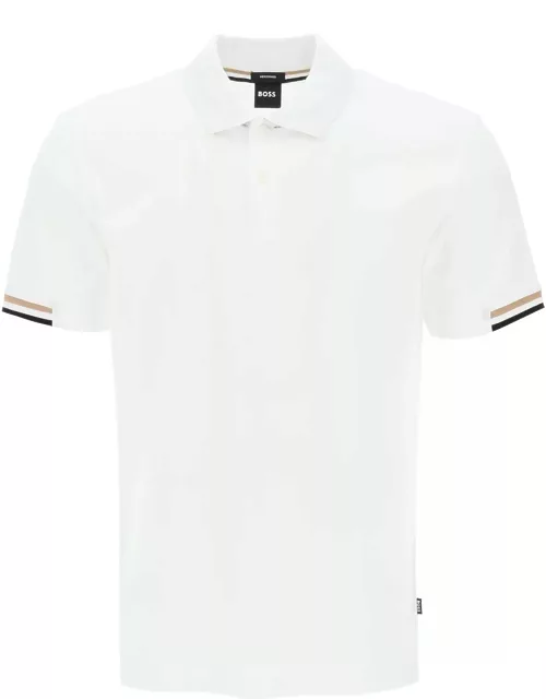 Hugo Boss Parlay Polo Shirt With Stripe Detai