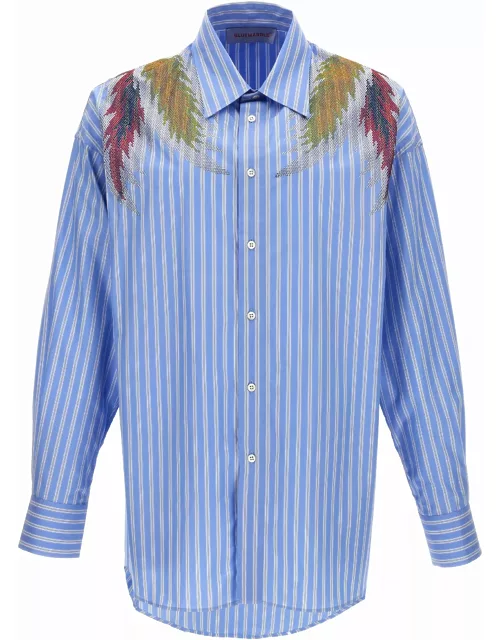 Bluemarble rhinestoned Stardust Stripe Shirt