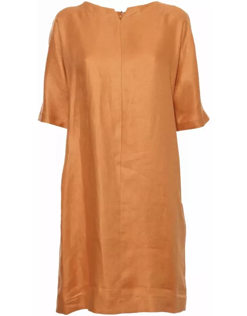 Antonelli Orange Linen Dres
