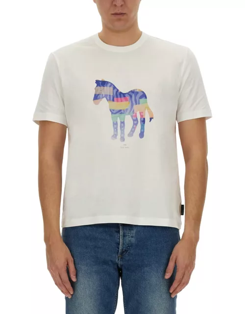 ps by paul smith zebra print t-shirt