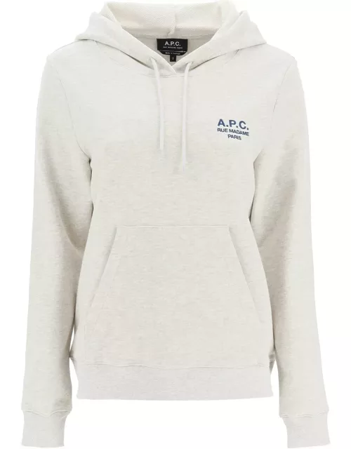 A.P.C. Logo Embroidered Drawstring Hoodie