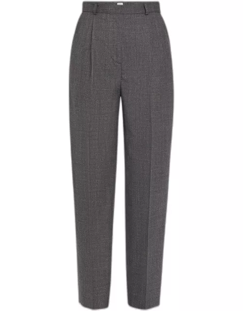 Double Pleated Tailored Woven Trouser