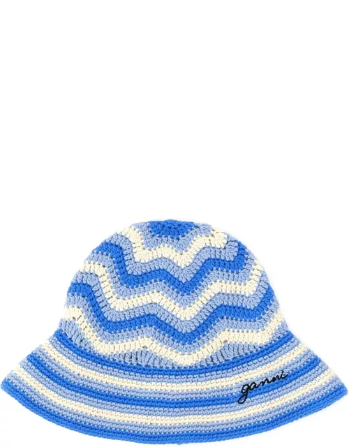 ganni bucket crochet hat