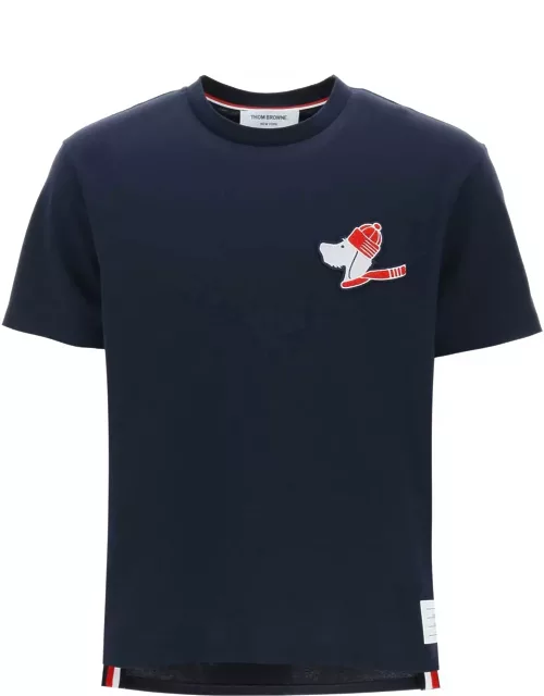 THOM BROWNE Hector patch T-shirt with