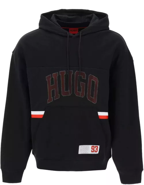 HUGO relaxed fit hoodie sweatshirt with