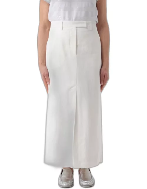 Skirt BRUNELLO CUCINELLI Woman colour White
