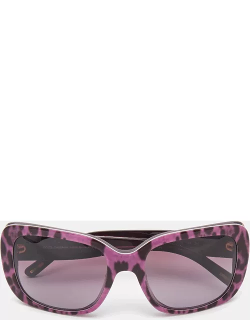 Dolce & Gabbana Purple/Black Gradient DG4101 Square Sunglasse