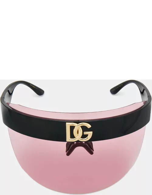Dolce & Gabbana Pink/Black DG6163 Shield Sunglasse