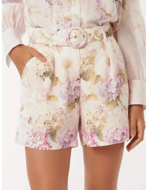 Forever New Women's Kiara Belted Shorts in Warrantina Co-ord