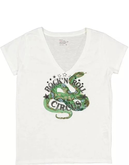 LEON & HARPER Tonton Snake T-Shirt - White
