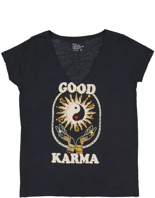 LEON & HARPER Tonton Karma T-Shirt - Carbone