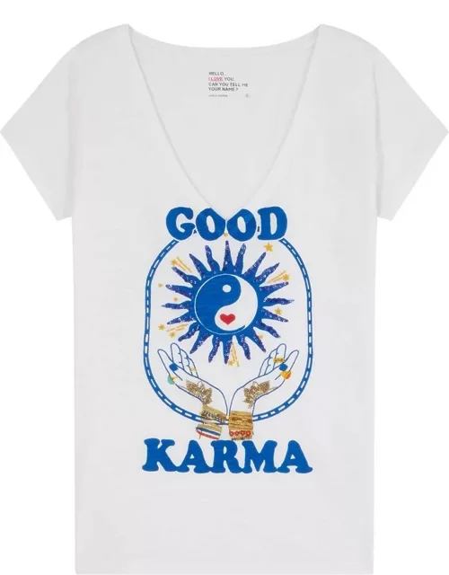 LEON & HARPER Tonton Karma T-Shirt - White