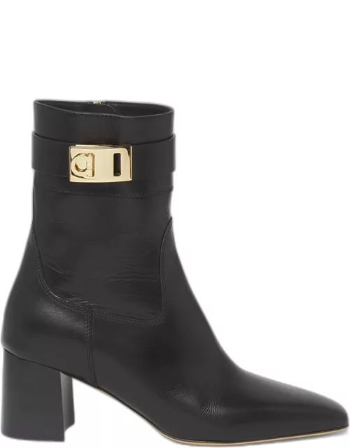 Rol Leather Gancino Buckle Ankle Boot