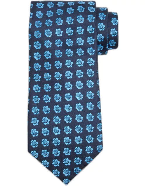 Men's Silk Floral Jacquard Tie