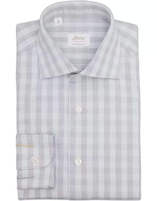 Men's Ventiquattro Cotton Plaid Dress Shirt
