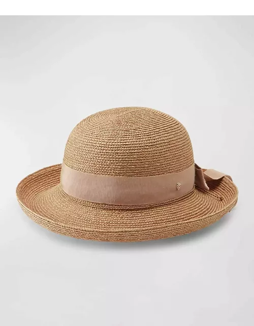 Braided Raffia Sun Hat With Grosgrain Bow