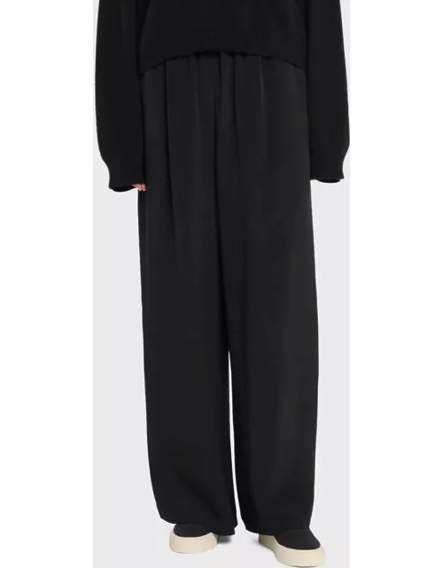 Flared Midweight Crepe Trouser