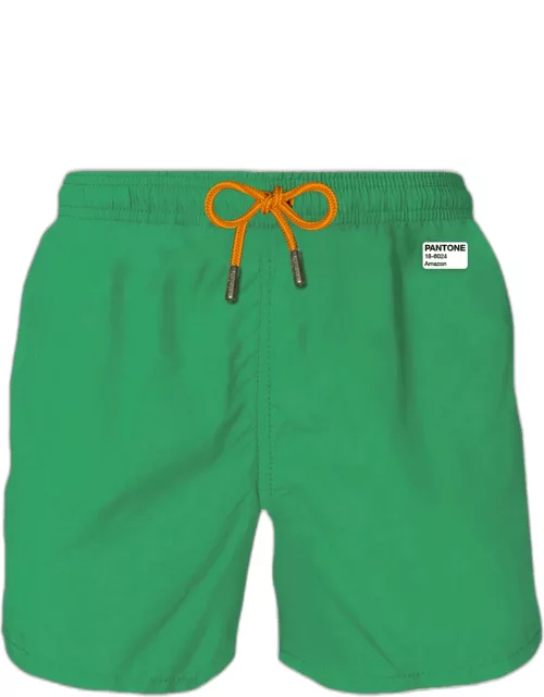 MC2 Saint Barth Man Green Swim Shorts Pantone Special Edition