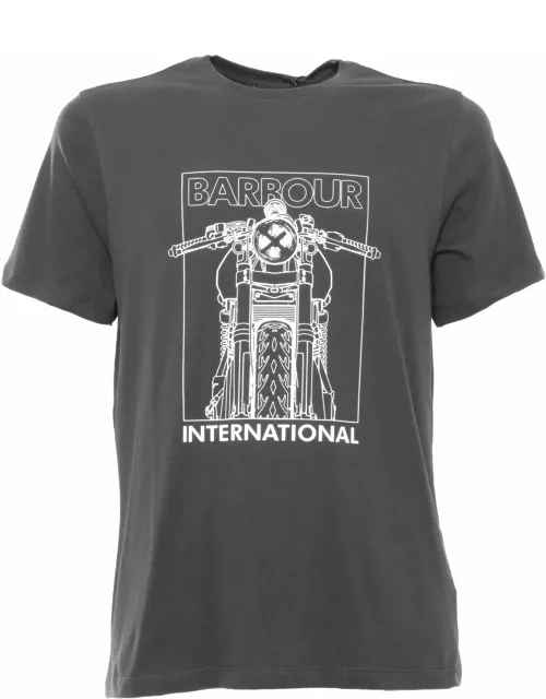 Barbour Brown Patterned T-shirt
