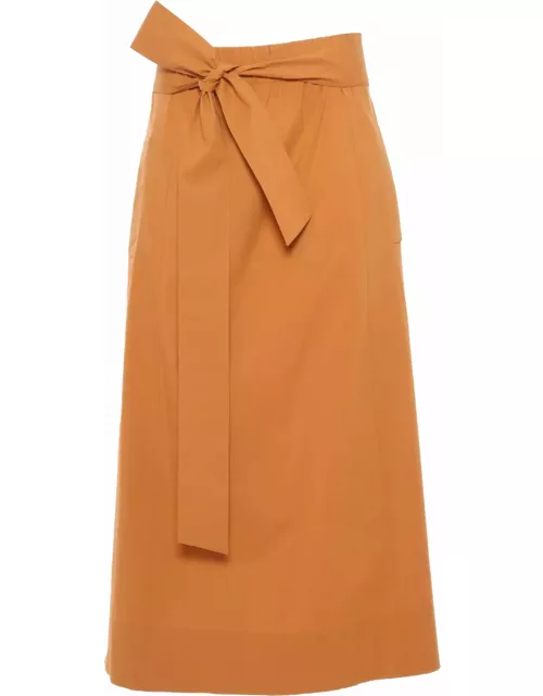 Antonelli Orange Skirt With Bow