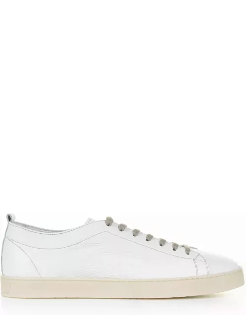 Barrett White Leather Sneaker