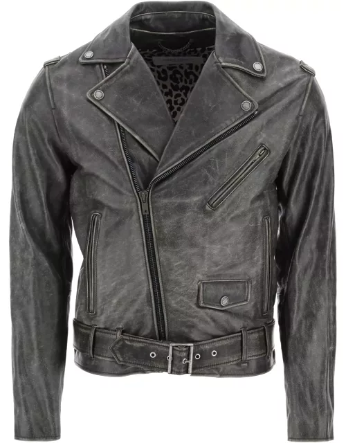 Golden Goose Leather Biker Jacket