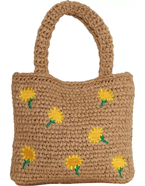 Stella McCartney Brown Bag With Flower