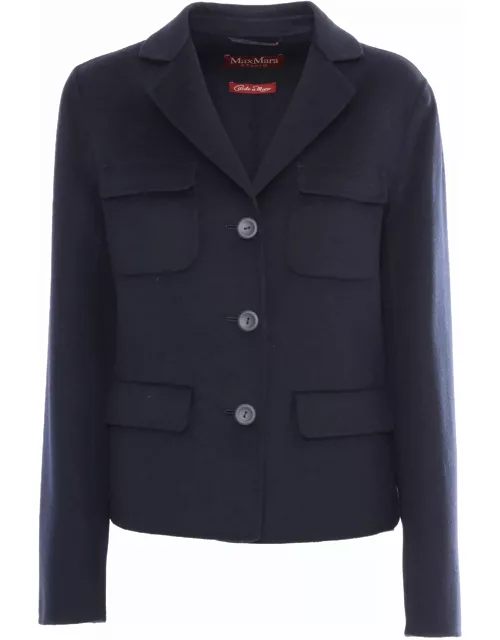 Max Mara Studio Buttoned Long-sleeved Jacket