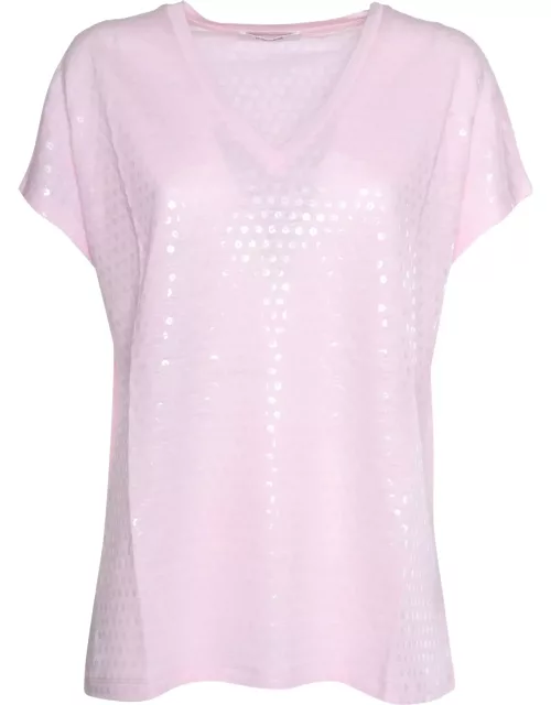 Kangra Pink Linen T-shirt