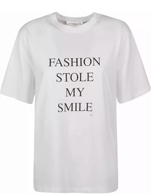 Victoria Beckham Slogan T-shirt