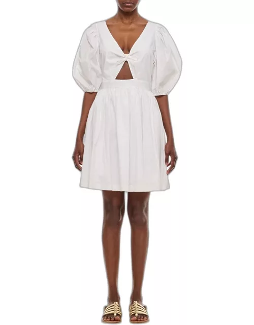 Rotate Birger Christensen Puff Sleeve Mini Dress White
