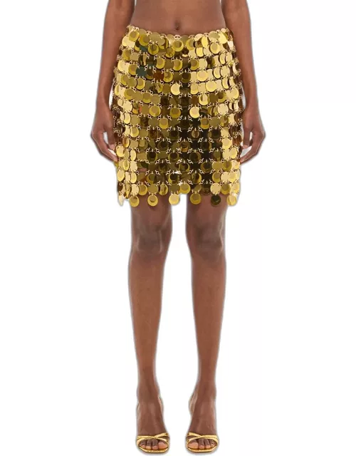 Rabanne Sparkle Skirt Gold