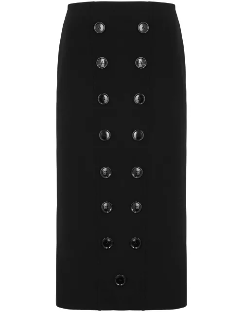 Alaïa Stretch-wool Midi Skirt - Black - 38 (UK10 / S)