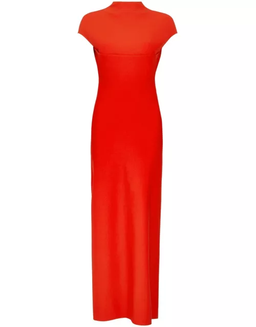 Alaïa Open-back Stretch-jersey Maxi Dress - Red - 38 (UK10 / S)