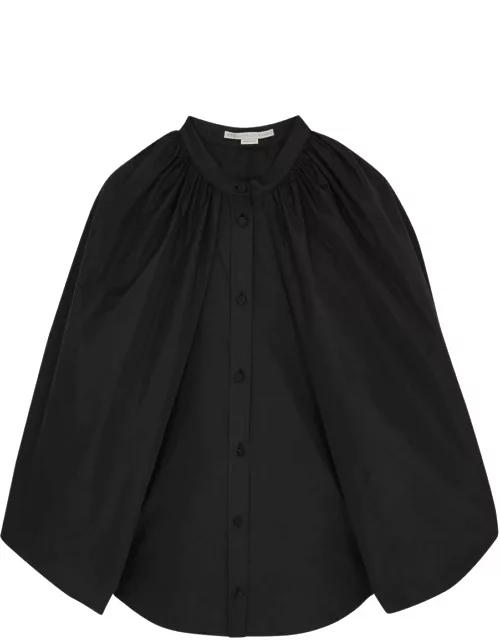Stella Mccartney Cape-effect Taffeta Shirt - Black - 42 (UK10 / S)