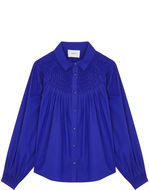 Merlette Solstice Cotton-poplin Shirt - Blue - L (UK14 / L)