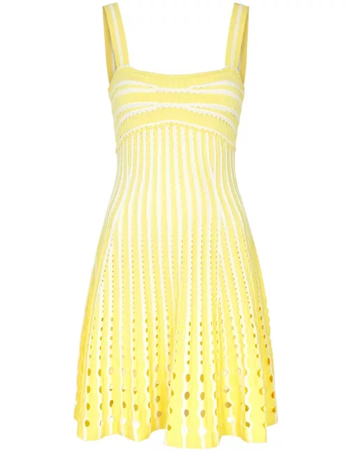 Jonathan Simkhai Franklin Open-knit Mini Dress - Yellow - L (UK14 / L)