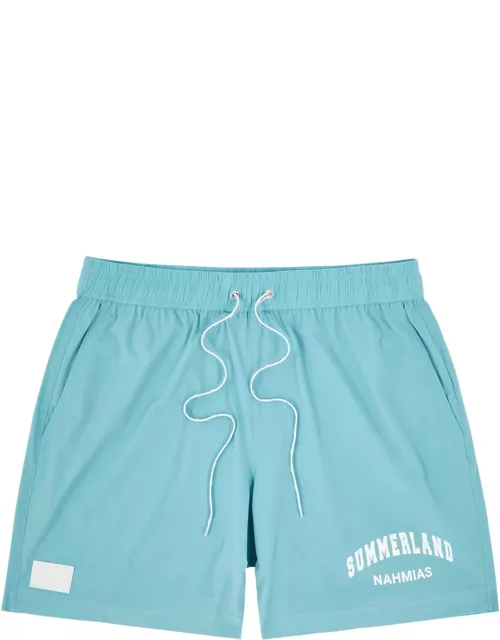 Nahmias Summerland Shell Swim Shorts - Light Blue