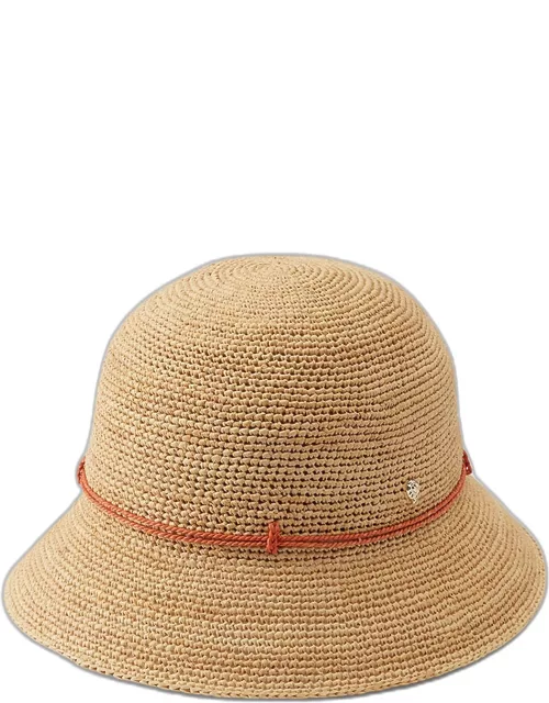 Rosie Packable Raffia Bucket Hat