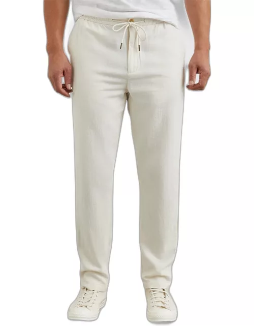 Men's Callum Cotton Linen Straight-Leg Pant