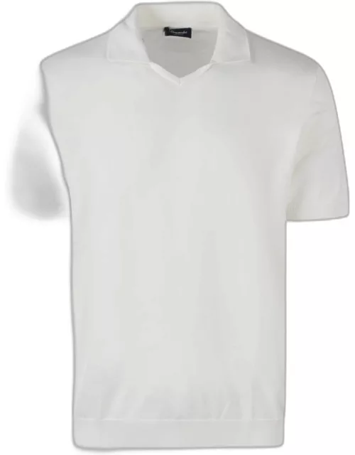 Drumohr Buttonless Cotton Polo Shirt
