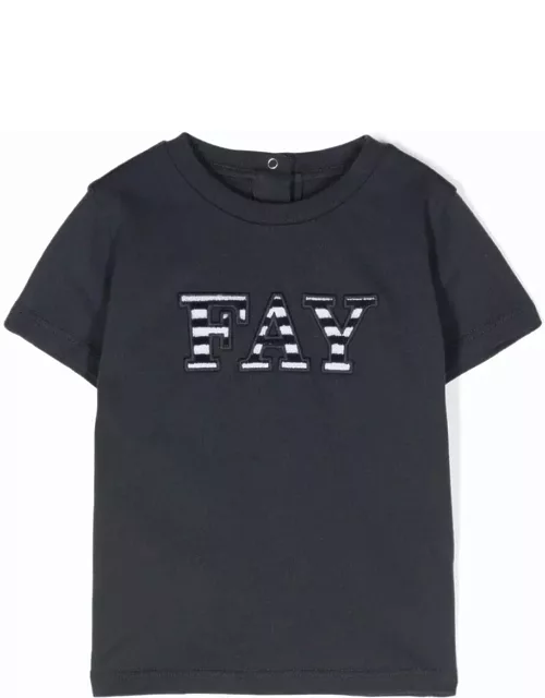 Fay T-shirt With Logo Application
