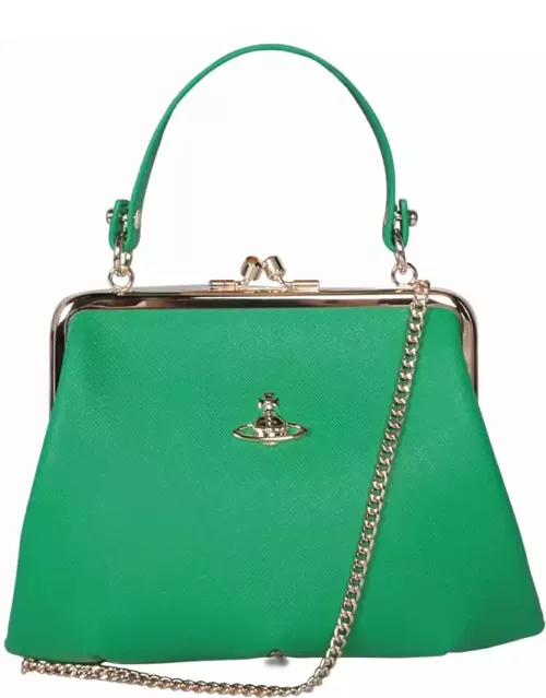 Vivienne Westwood Granny Frame Purse Green Bag