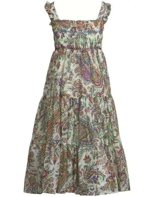 Etro Midi Dress With Paisley Print