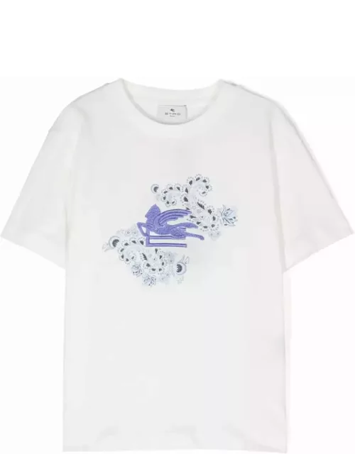 Etro T-shirt With Pegasus Motif